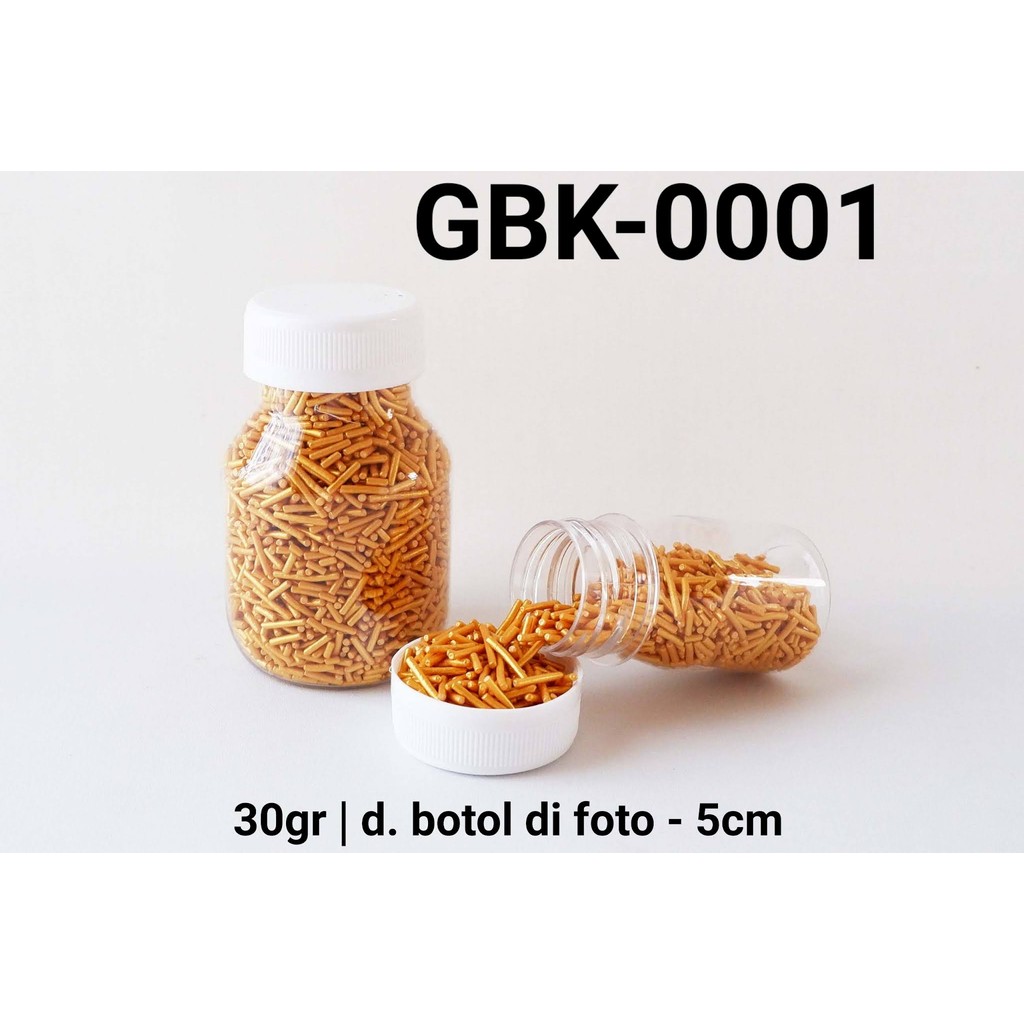 

GBK-0001 Sprinkles sprinkle sprinkel meses gold 30gram (SPRINKLES)