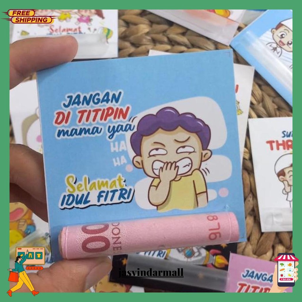 

24 Pcs Amplop Lebaran Unik Viral Dengan Sedotan Siap Kirim
