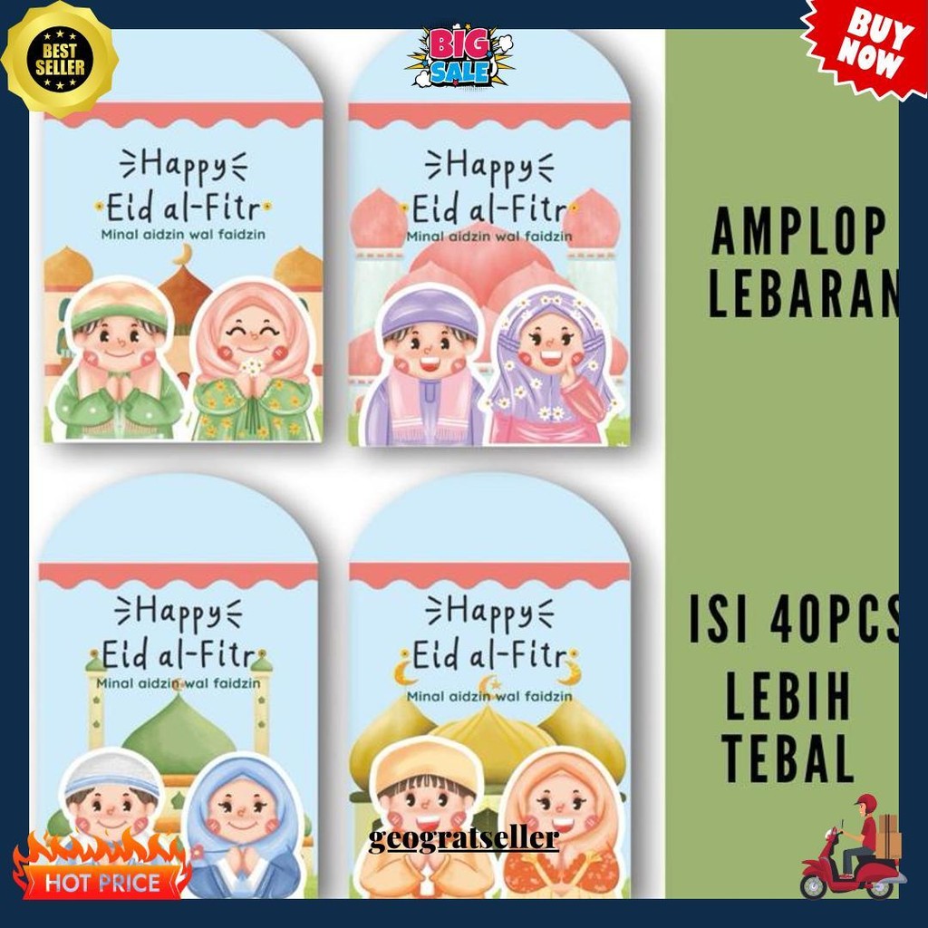 

Amplop Lebaran Isi 40 Pcs Angpao Lebaran Siap Kirim