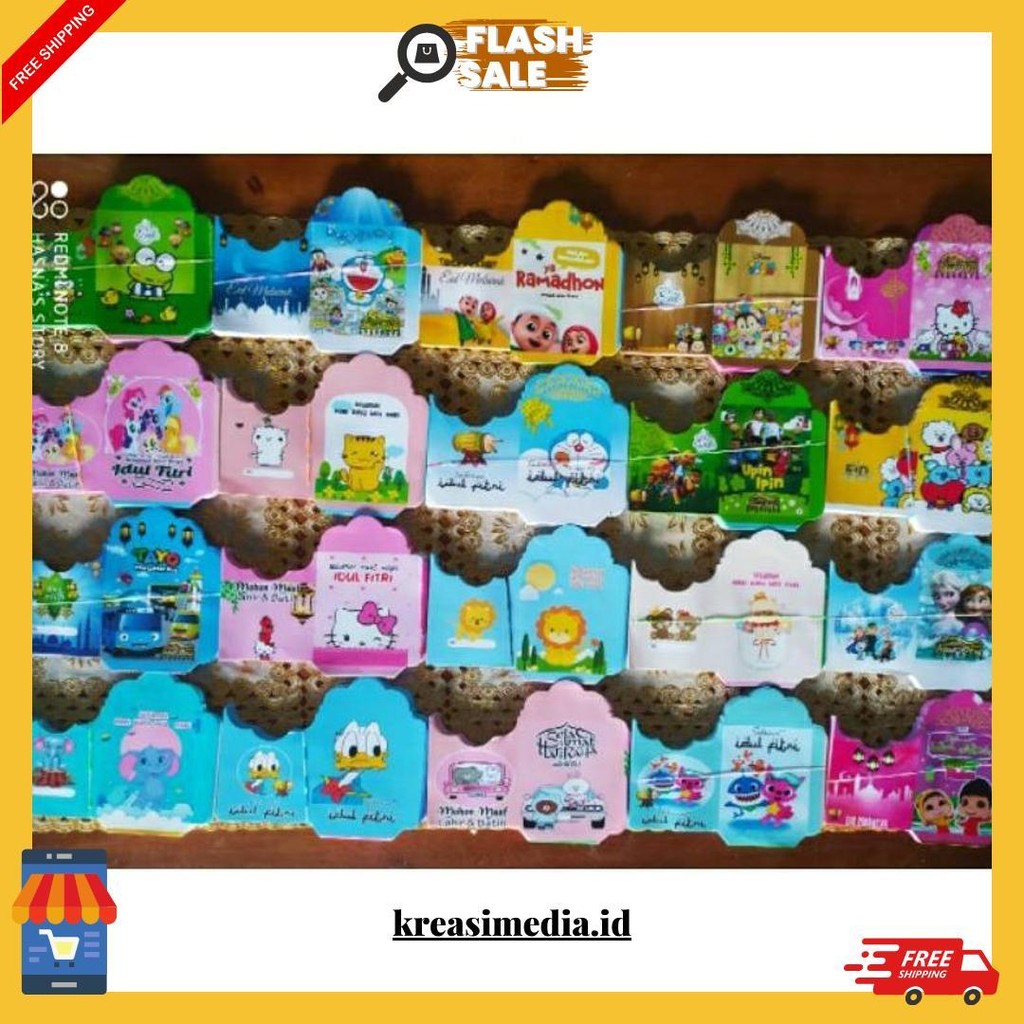 

Amplop Lebaran Karakter Medium [Bisa Pilih Motif, Harga Per 100 Lembar Free Plastik] Cod