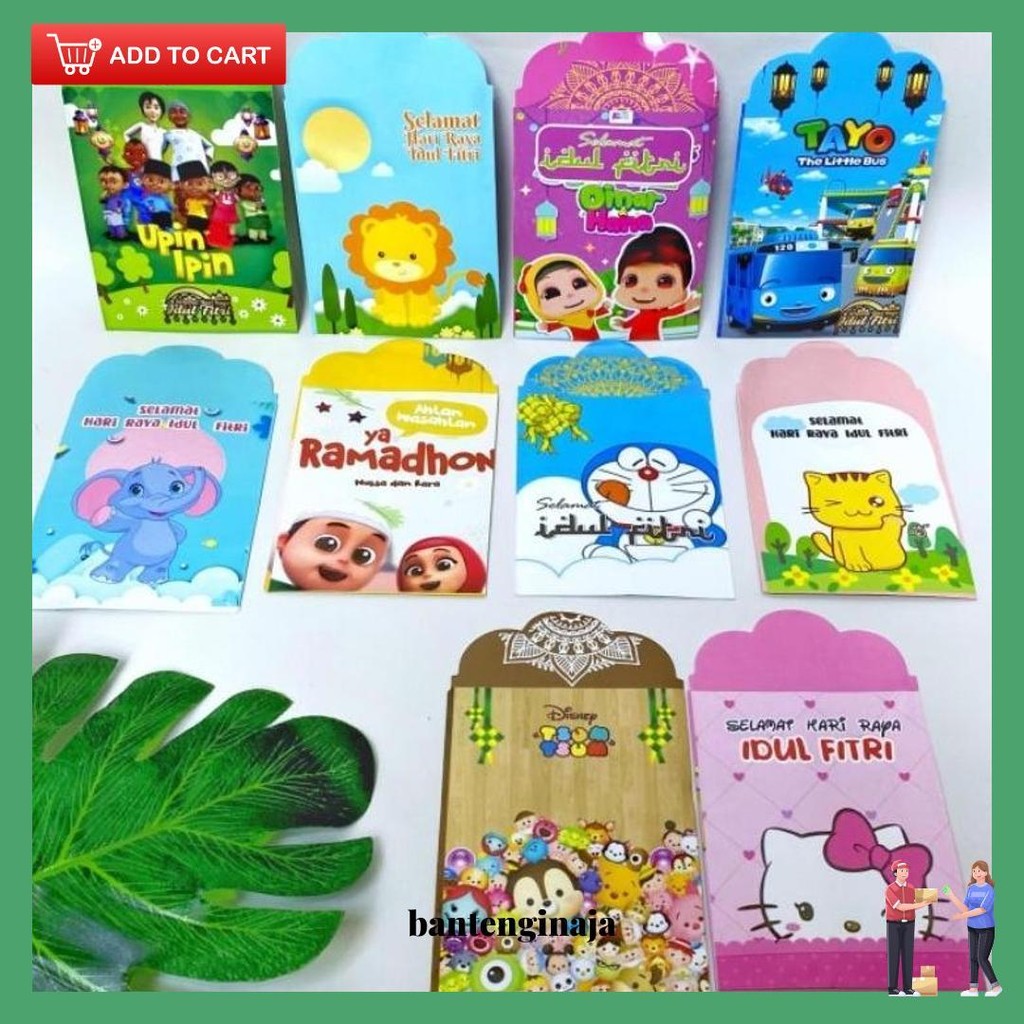 

1 Pack (Isi 50 Pcs) Amplop Lebaran 2025, Amplop Idul F Original Produk