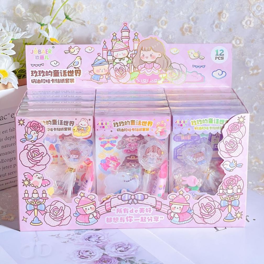 

BISA COD GINGERINFANT 1 set Diy gantungan kunci aklirik aesthetic mainan sticker anak super lucu Ha-147