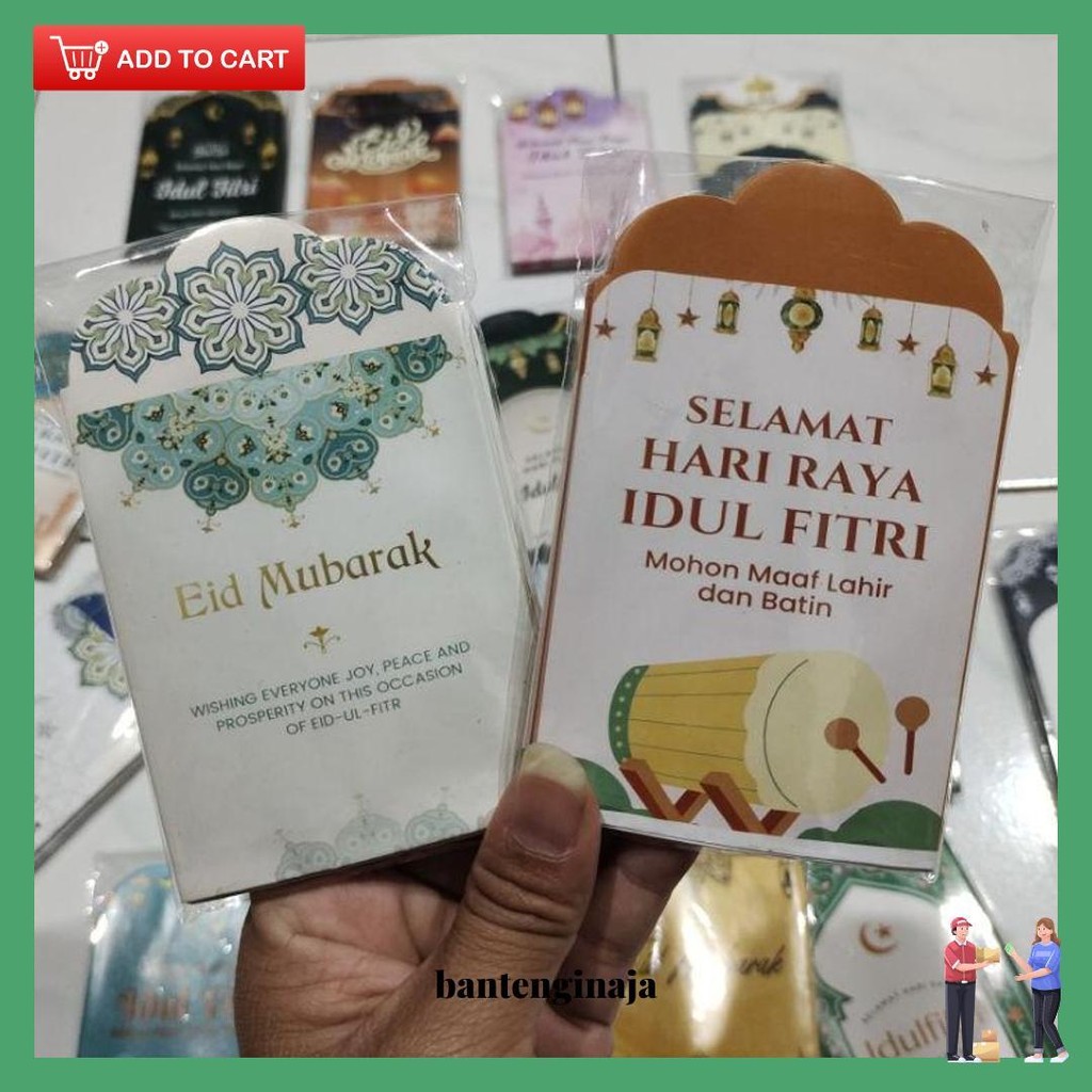 

100Pcs Amplop Lebaran Medium (Siap Pakai) Cod
