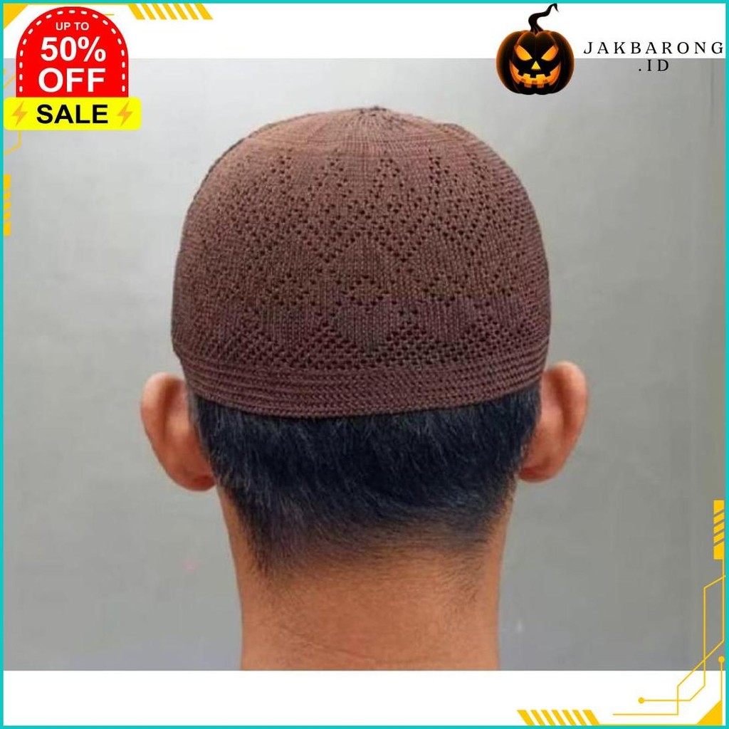 (20Pcs)Peci Rajut Lokal Motif Mercan Soylu/Kopiah Polos Dewasa/Turkey/Yaman/Murah Berkualitas Premiu