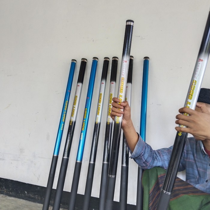 Pancing Set Joran Tegek Daido Kagawa 7 , 8 , 9 ,10 Meter Joran Giant Flag Tiang