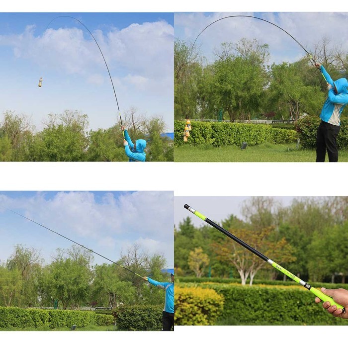 Joran Joran Tegek 4.5 Meter Pancing Rawa Telescopic Carbon Fiber