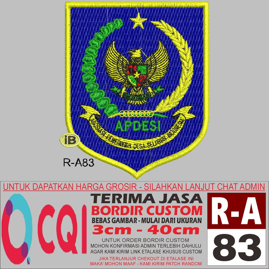 R-A83 LOGO APDESI -OCQI EMBROIDERY TESTIMONI