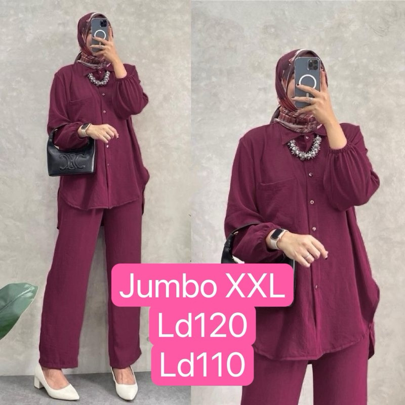 HOT DEALS Amanda One Set Premium setelan Amanda / one set amanda jumbo / Amanda one set jumbo / One