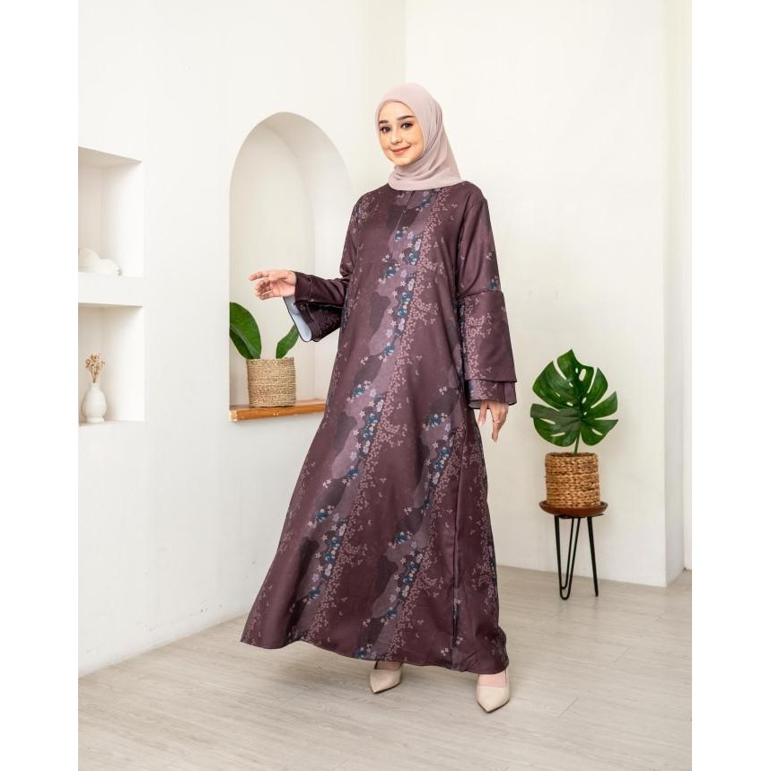 ZM ZASKIA MECCA - YESHA GAMIS - ROMANSA KHATULISTIWA - EDISI SIMPUR GAMIS LEBARAN 2025 DRESS MODEL T