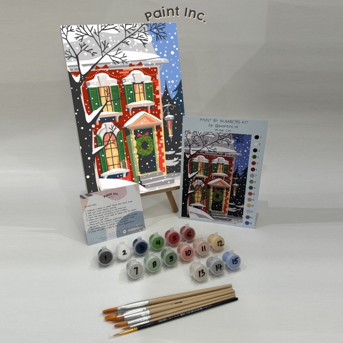 

Paint by Numbers Kit: Winter City Paint Inc. ID Painting Kit Natal