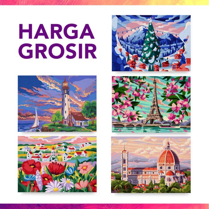 

PROMO! Paint by Numbers Kit - 17 warna - by LukisYuk