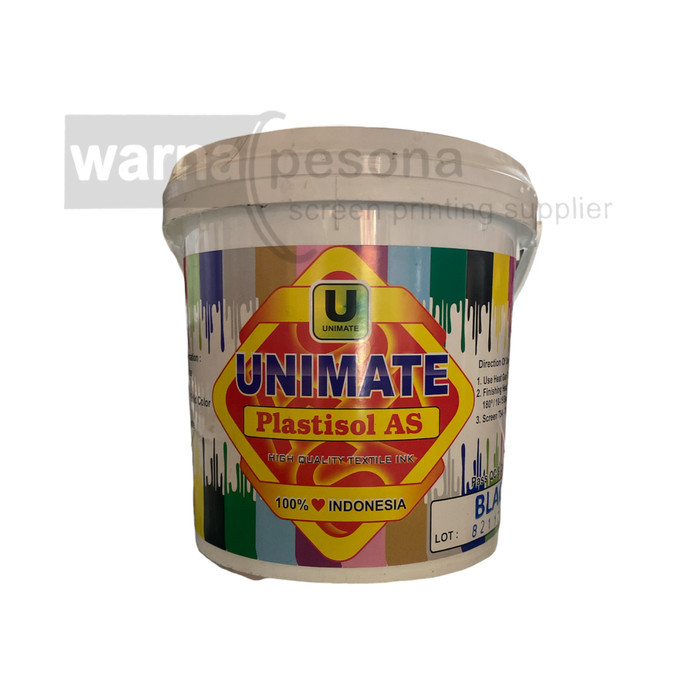 

PROMO! Cat Tinta Pasta Sablon Plastisol Unimate Black 1 Kg