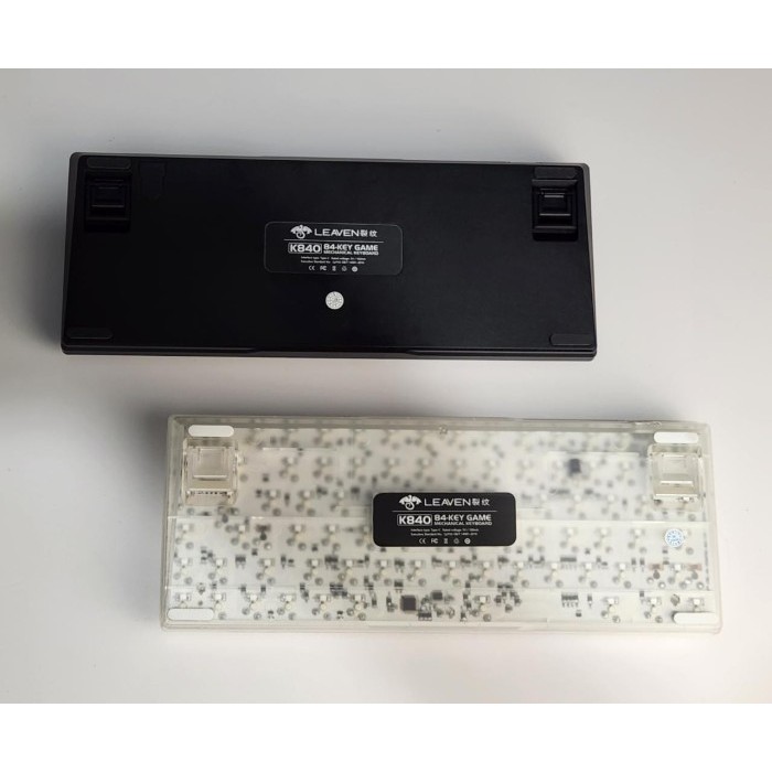 LEAVEN K840 MECHANICAL KEYBOARD 84 KEYS - TRANSPARENT KEYCAPS