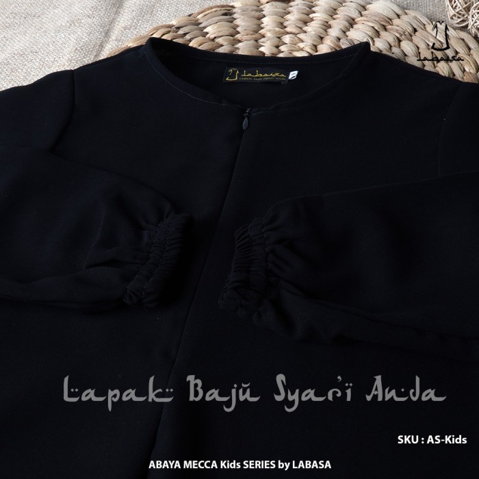 Terlaris Gamis Abaya Anak Perempuan Hitam Polos Mecca Series Dan Aneka Warna