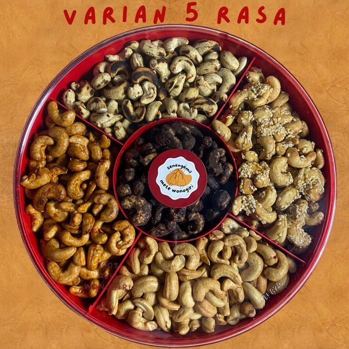 

terbaru !!! kacang mete mix 5 rasa asli wonogiri by senengemil food ready