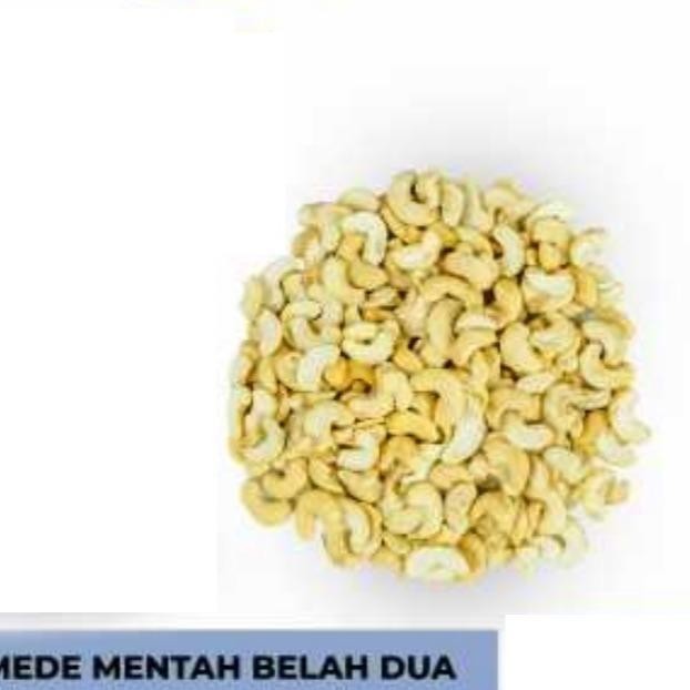 

terbaru !!! 1000gr kacang mede sulawesi - mentah dg varian besar/jumbo- sedang besar - belah 2