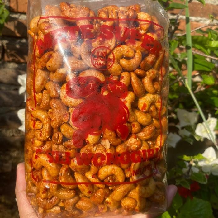 

terbaru !!! kacang mete matang pedas manis 1kg food snacks mede ready