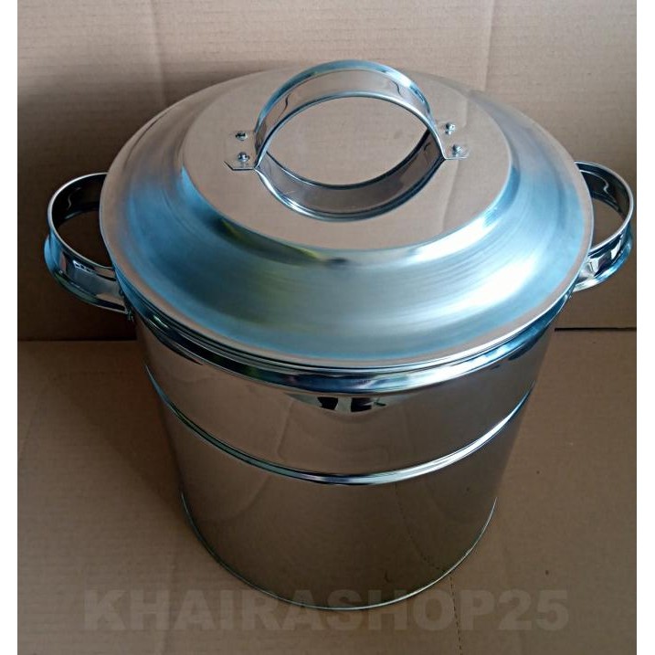 Panci dandang bakso kukus rebus ukuran 35 cm stainless Terlaris