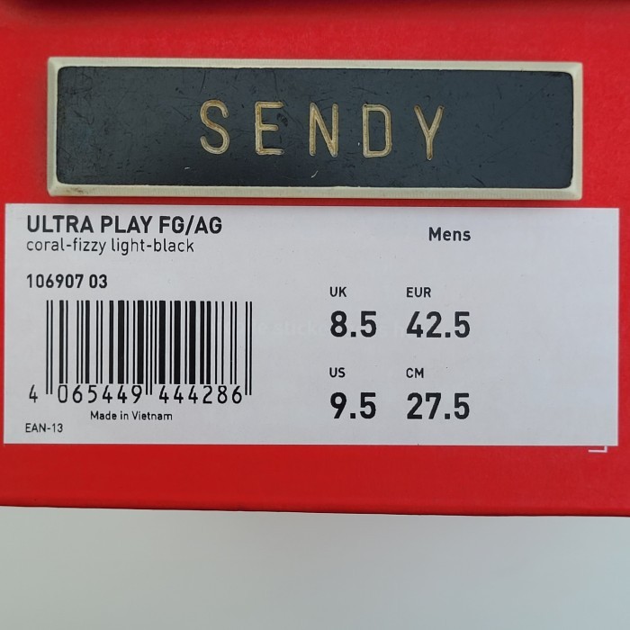 Terbaru Puma Ultra Play Fg / Ag 107187-02 Coral Fizzy Light Black Merah Orange Kuning Original 100%