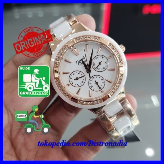 Alexandre Christie Wanita Cewek Chronograph Jam Alexandre Christie