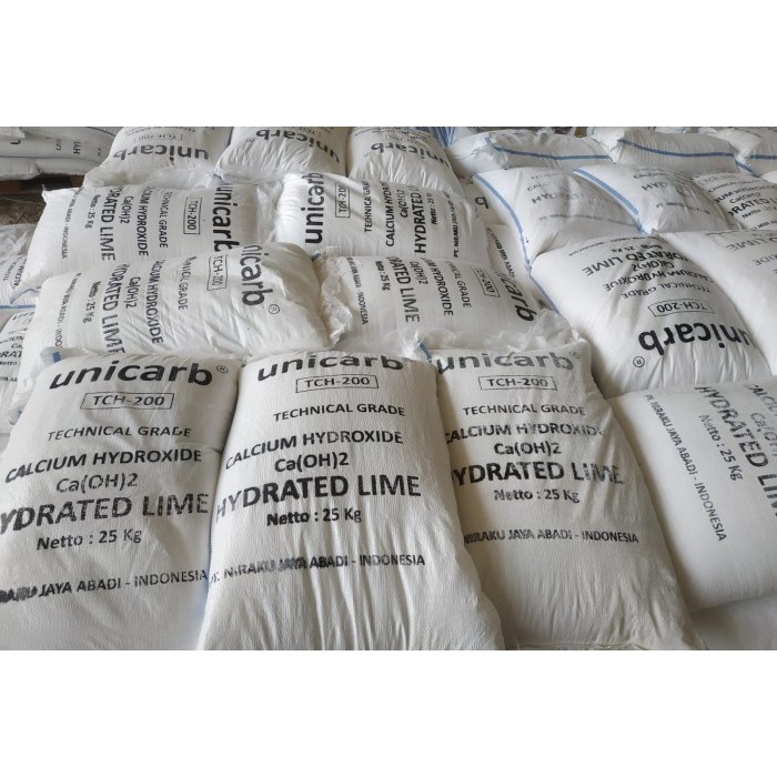 HOT SALE! Jual Calcium Hydroxide atau Hydrated Lime Technical Grade utk Limbah