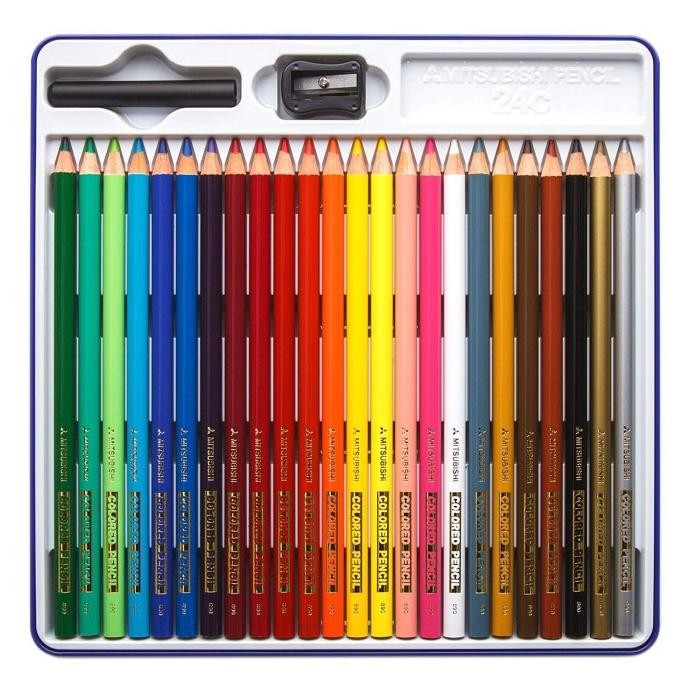 

Terlaris Pensil Warna Rasa Crayon Mitsubishi Colored Pencil 24 Color (Yugioh) Ready Stok