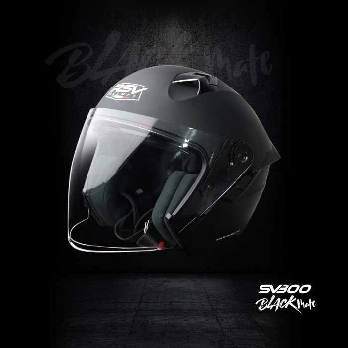 RSV HELMET SV300 BLACK DOFF DOUBLE VISOR HELM RSV SV300