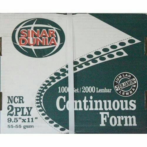 

Continuous Form NCR 2ply warna full SIDU
