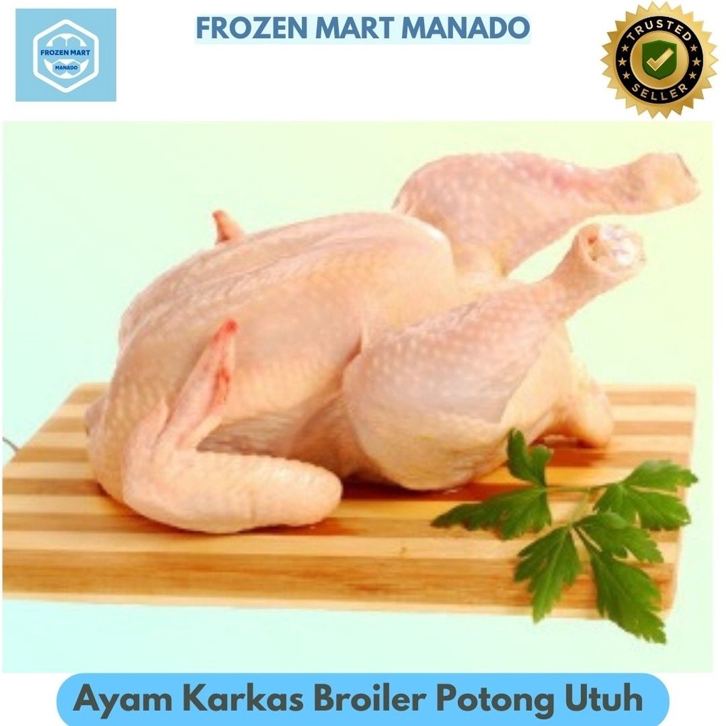 

Ayam Karkas Broiler Potong Utuh 0.9-1kg - Frozen Mart Manado (Frozen Food Manado)