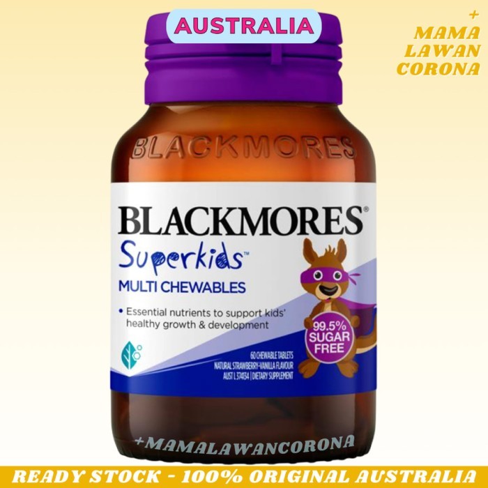 readyy BLACKMORES Superkids Multi Chewables Multivitamin Anak Immune Gummies