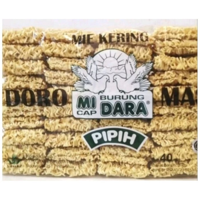 

TERLARIS MIE KERING PIPIH HIJAU DAN BULAT MERAH DOROMAS BURUNG DARA 2 KG 2,25 KG ISI 40 KEPING / 44