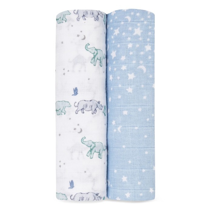 HOT SALE! aden+anais muslin cotton 2 pack swaddle