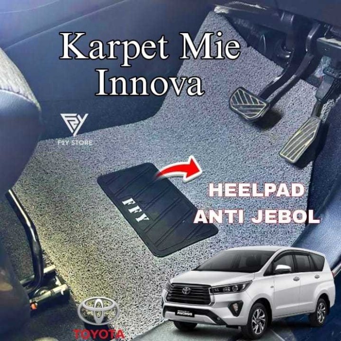 

TERLARIS KARPET MOBIL MIE BIHUN INNOVA OLD, REBORN, CAPTAIN SEAT 2 BARIS MURAH!!! MURAH
