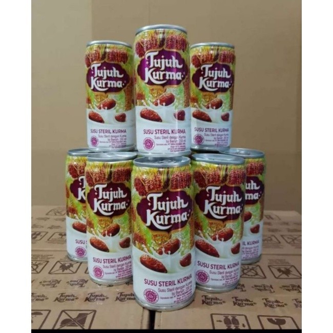 

TERLARIS 6 KALENG SUSU STERIL TUJUH KURMA 200 ML MURAH!!! MURAH