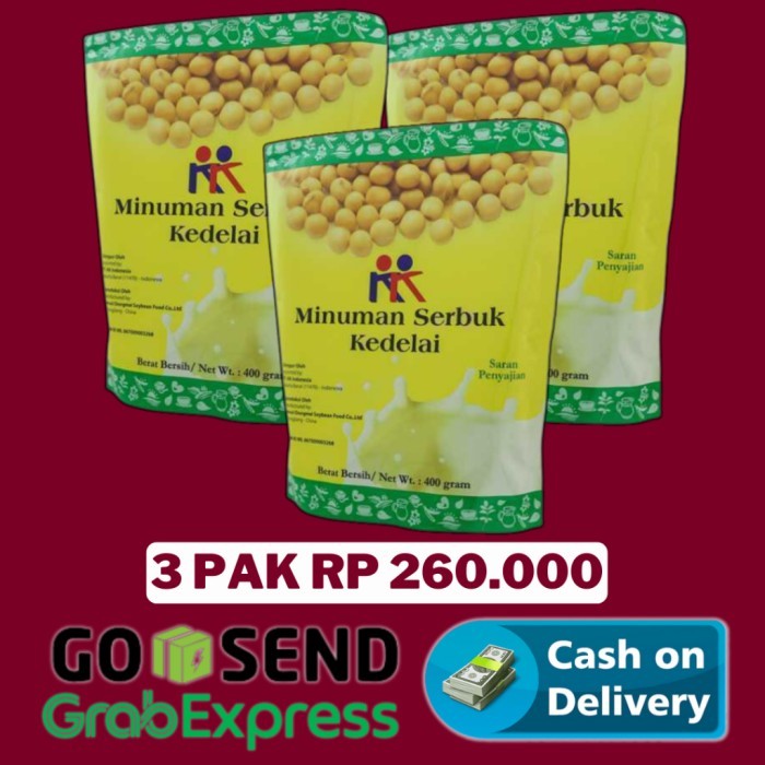 

TERLARIS KK MINUMAN SERBUK KEDELAI (SOYA BEAN) 400G NUTRISI UNTUK KESEHATAN PENAMBAH BERAT BADAN KK
