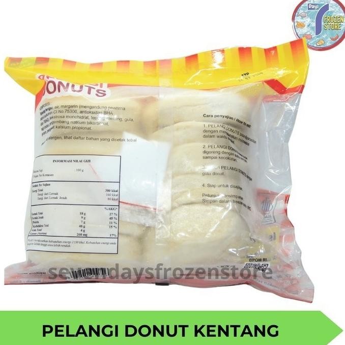 

Pelangi Donat Kentang / Donut Potato 520 Gr Original