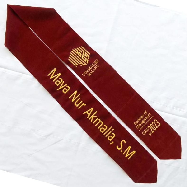 TERLARIS (ready 2 lapis) Selempang Wisuda Leher / Selempang Wisuda 2 sisi / Selempang wisuda Kalung 