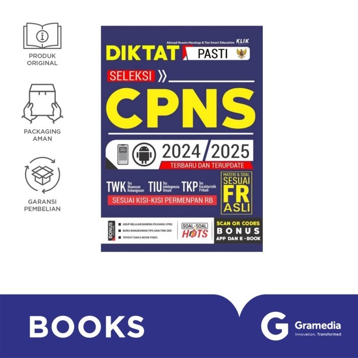 GRAMEDIA BUKU DIKTAT PASTI SELEKSI CPNS 2024/2025