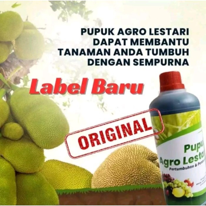 ASLI PUPUK AGRO LESTARI BIRU PUPUK PELEBAT PENYUBUR TANAMAN BUAH 1 LITER KODE 1410