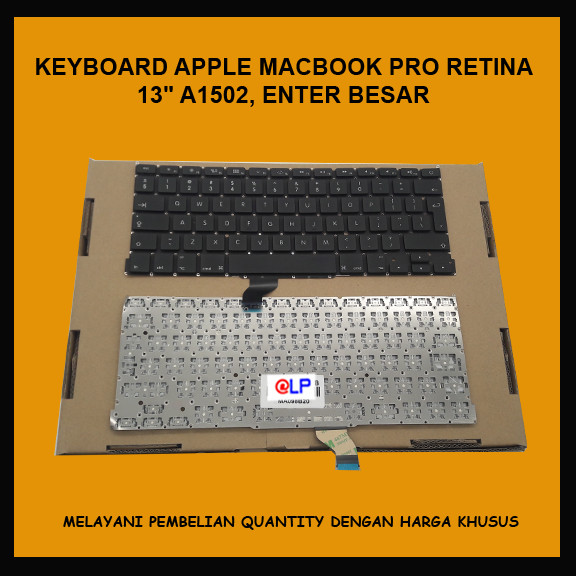 Keyboard Laptop Apple Macbook Pro Retina a1502 Enter Besar