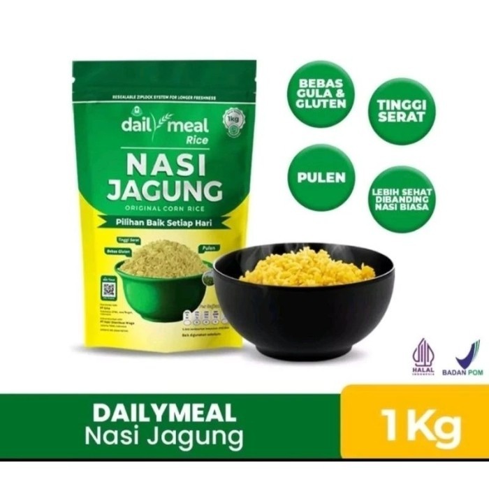 

TERLARIS DAILYMEAL NASI JAGUNG 1KG BERAS RICE JAGUNG BEBAS GULA BEBAS GLUTEN MURAH!!! MURAH