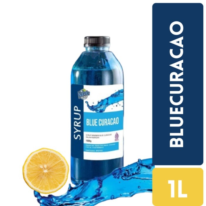 

TERLARIS 1000ML BLUE CITRUS SYRUP NABATA - BLUE CURACAO SIRUP BLUE LAGOON TANPA ALKOHOL HALAL