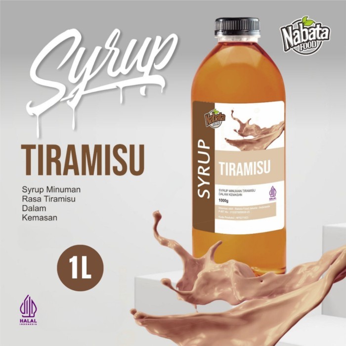 

TERLARIS SIRUP TIRAMISU NABATA FOOD 1 LITER TIRAMISU SYRUP 1000 ML MURAH!!! MURAH