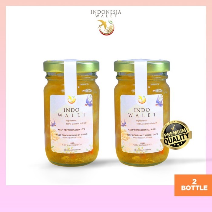 

TERLARIS INDOWALET MINUMAN SARANG BURUNG WALET ORIGINAL 2 BOX BIRDNEST READY TO DRINK 120 ML ANAK