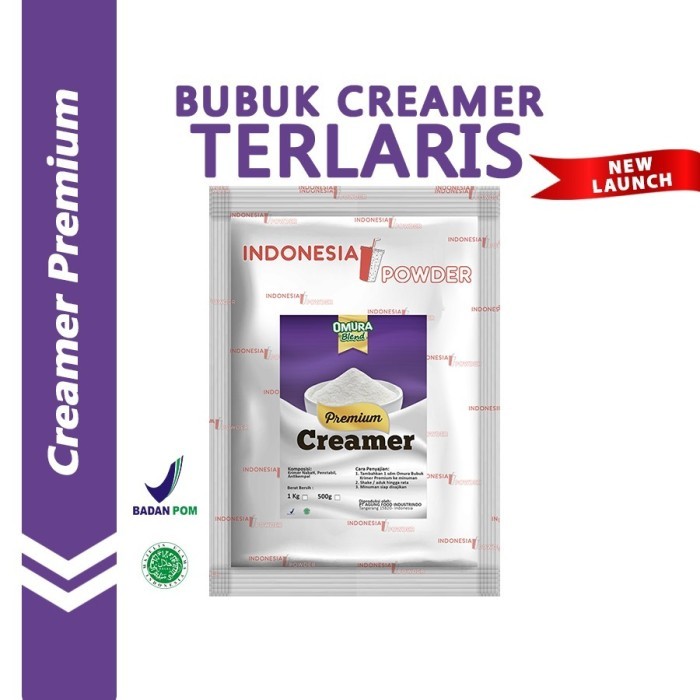 

TERLARIS [TOPPING] BUBUK CREAMER / KRIMER NABATI NON DIARY KRIMER PREMIUM 1 KG OMURA POWDER MURAH!!!