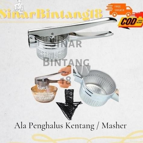 

Alat Penghalus Kentang Masher Stainless Original