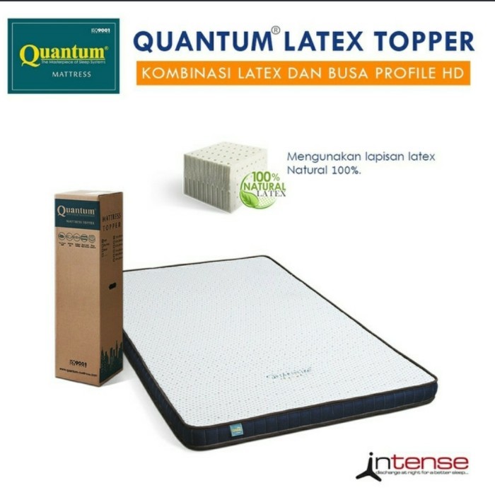 Quantum Latex Topper Mattress 9cm Intense Mattress uk.160x200