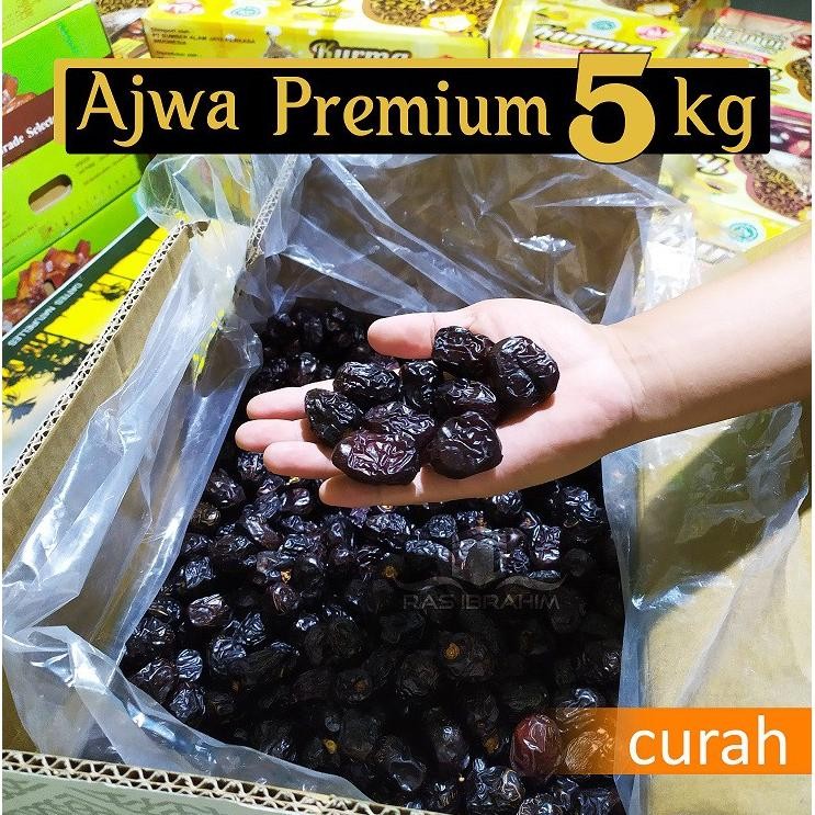 

Kurma Ajwa Premium aliyah Original 5kg Madinah