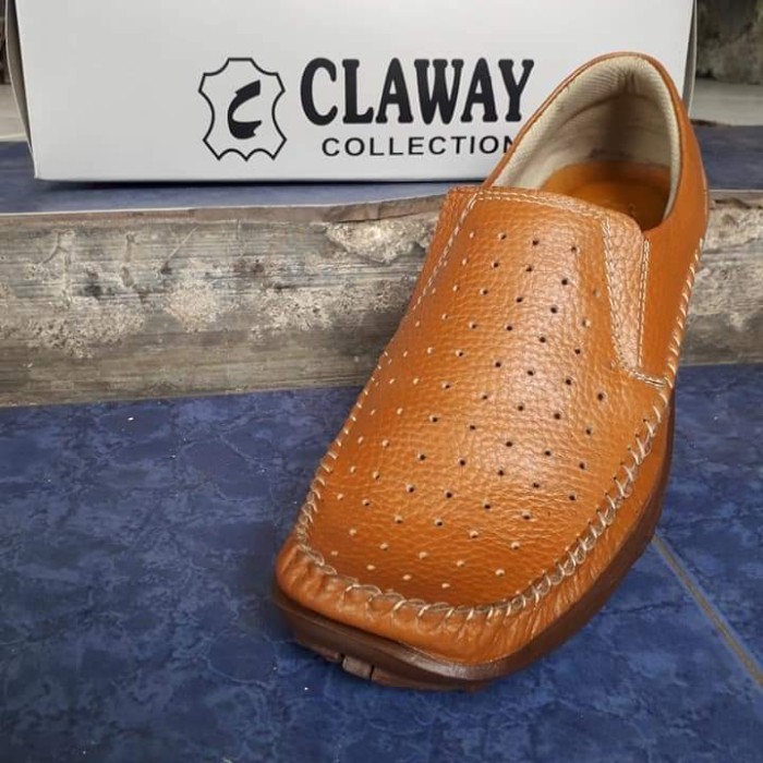 sepatu kulit casual alas kaki pria