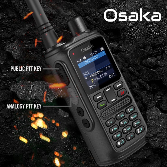 HT POC WITH ANALOG 4G WALKIE TALKIE PERMANEN SERVER